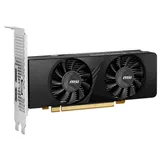 Placa de vídeo MSI GeForce RTX 3050 Low Profile OC, 6 GB, vista frontal das ventoinhas
