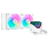Cooler DeepCool LT240 ARGB, vista em perspectiva.
