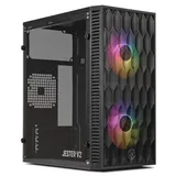 Gabinete TGT Jester V2, variante Preto, vista principal
