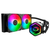 Cooler Cooler Master Masterliquid 240 Core II, vista em perspectiva.
