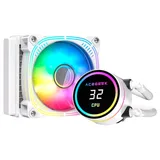 Cooler Acegeek TEMP C120, branco, vista em perspectiva.