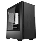 Gabinete Aigo Darkflash C195M Mesh preto, vista frontal e lateral