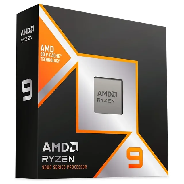 Embalagem do processador AMD Ryzen 9 9900X3D