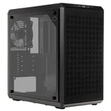 Gabinete Cooler Master Q300L V2, preto, vista frontal e lateral