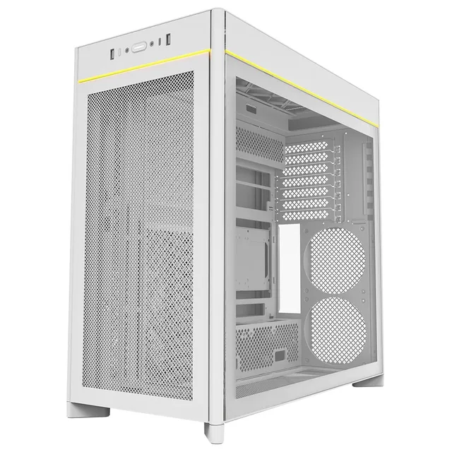 Gabinete Montech HS01, vista frontal e lateral