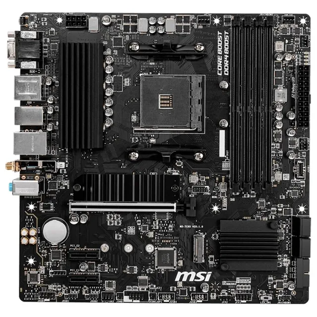 MSI B550M PRO-VDH WIFI, vista frontal