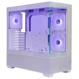 Gabinete Cooler Master Elite 690 Wood, vista frontal e lateral