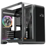 Gabinete 1STPLAYER RT5, vista frontal e lateral