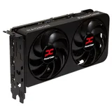 Placa de vídeo PowerColor Radeon RX 9060 XT Reaper 8GB, 8 GB, vista frontal das ventoinhas