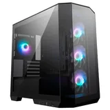 Gabinete MSI MAG PANO M100R PZ, vista frontal e lateral