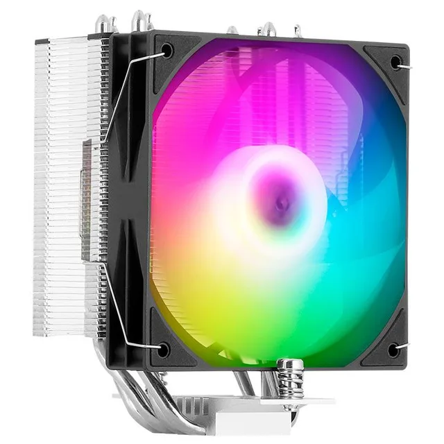 Cooler Aigo Darkflash Ellsworth S31, preto, vista em perspectiva.