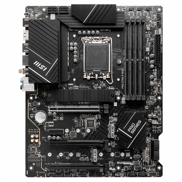 Placa-mãe MSI PRO Z790-P WIFI, vista frontal, sem perspectiva