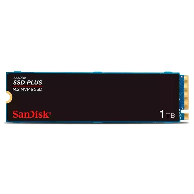 SanDisk SSD PLUS NVMe 1 TB, vista da etiqueta