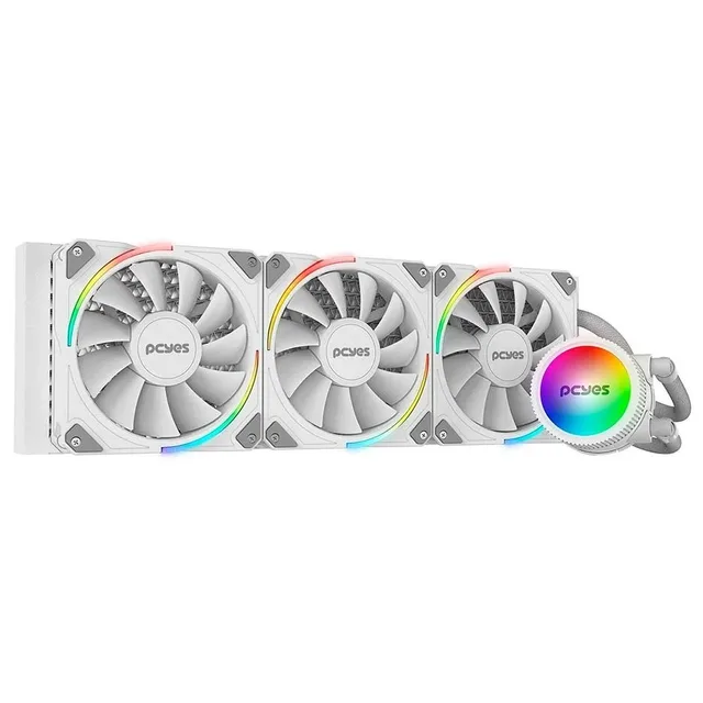 PCYes Sangue Frio 3 ARGB White Ghost 360, vista em perspectiva