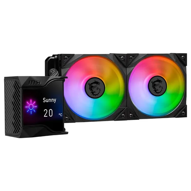 MSI MPG CORELIQUID D240, vista em perspectiva