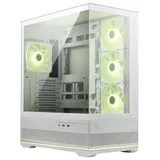 Gabinete MSI MAG PANO 110R PZ, vista frontal e lateral