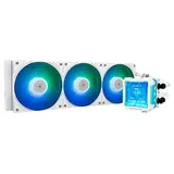 Cooler Thermalright FROZEN WARFRAME PRO 360, vista em perspectiva.