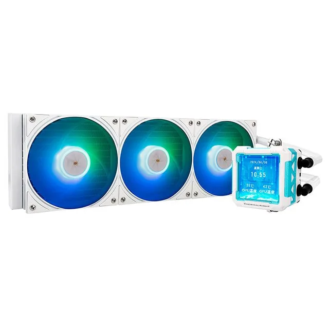 Cooler Thermalright FROZEN WARFRAME PRO 360, vista em perspectiva.