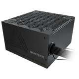 Montech BETA 2 850 W, vista da ventoinha, lateral e cabos sem embalagem