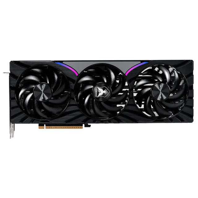 Placa de vídeo Gainward GeForce RTX 5070 Ti Phoenix-S, 16 GB, vista frontal das ventoinhas