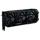 Placa de vídeo PowerColor Red Devil Radeon RX 9070 GRE 12 GB, 12 GB, vista frontal das ventoinhas