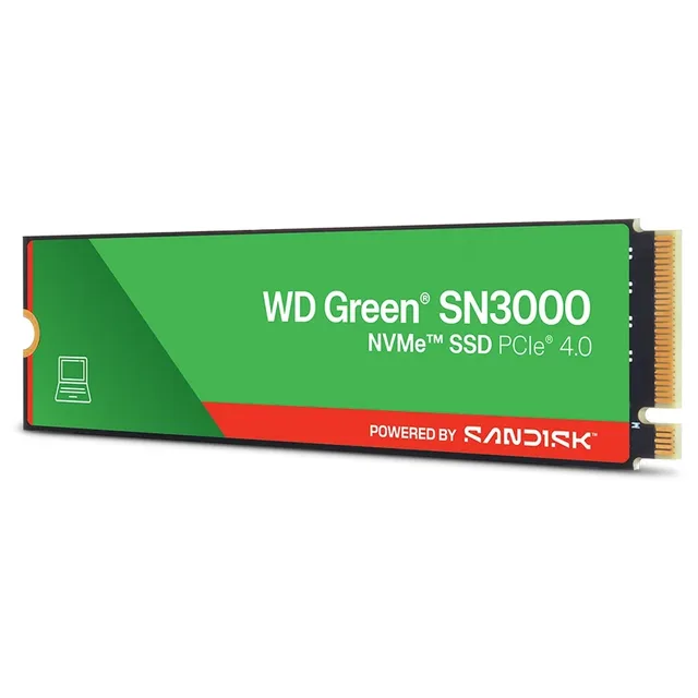 Western Digital WD Green SN3000 500 GB, vista da etiqueta