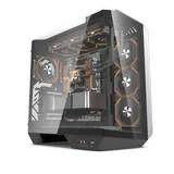 Gabinete Aigo Darkflash Arcee DY470, variante preto, vista do produto