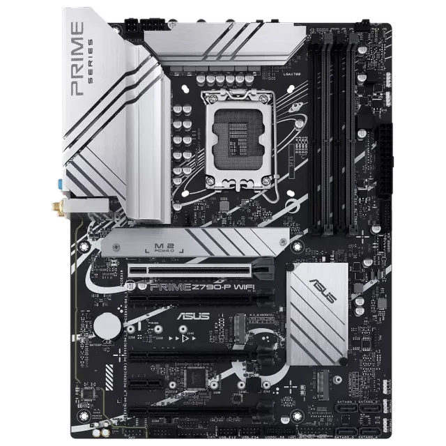 PRIME Z790-P WIFI em vista frontal, sem embalagem