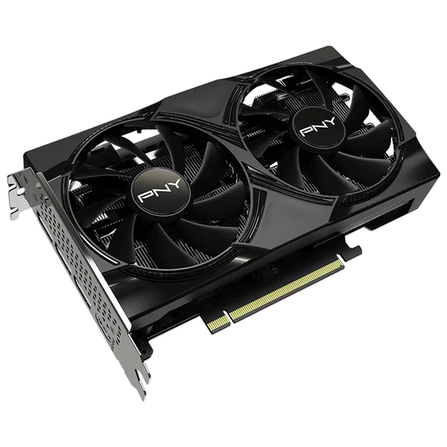 Placa de vídeo PNY GeForce RTX 5060 Dual OC, vista principal