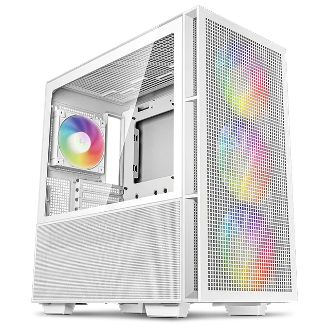 Gabinete DeepCool CH560, variante branco, vista do produto