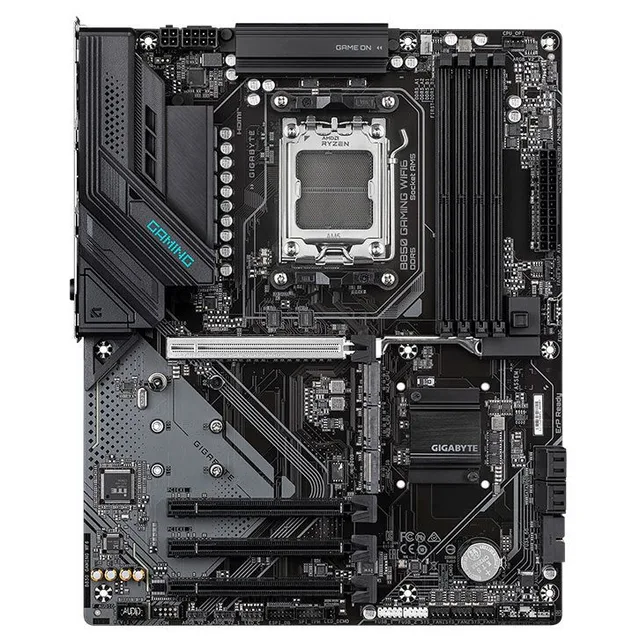 Placa-mãe Gigabyte B850 Gaming WIFI6, vista frontal