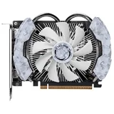 MSI GeForce RTX 5060 8G CYCLONE OC, vista frontal das ventoinhas.