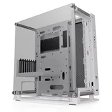 Gabinete Thermaltake Core P3 TG Pro Snow Edition, branco, vista frontal e lateral