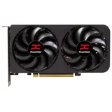 PowerColor RX 9060 XT Reaper, placa sem embalagem com o lado das ventoinhas visível