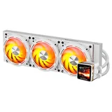 Cooler Aigo Darkflash DE360, branco, vista em perspectiva.