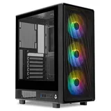 Gabinete Mancer Narok X, variante Preto, vista principal