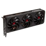 Placa de vídeo PowerColor Radeon RX 9070 XT Reaper 16 GB, 16 GB, vista frontal das ventoinhas