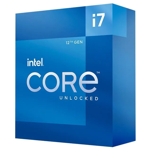 Embalagem do processador Intel Core i7-12700K