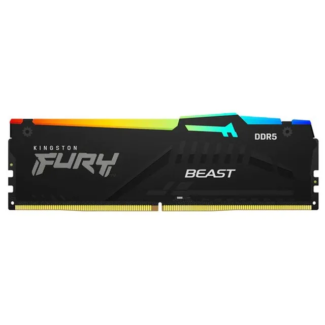 Memória RAM Kingston FURY Beast RGB, 16 GB, 1 módulo(s), vista lateral