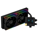 Cooler Thermalright CORE MATRIX VISION 240, vista em perspectiva.