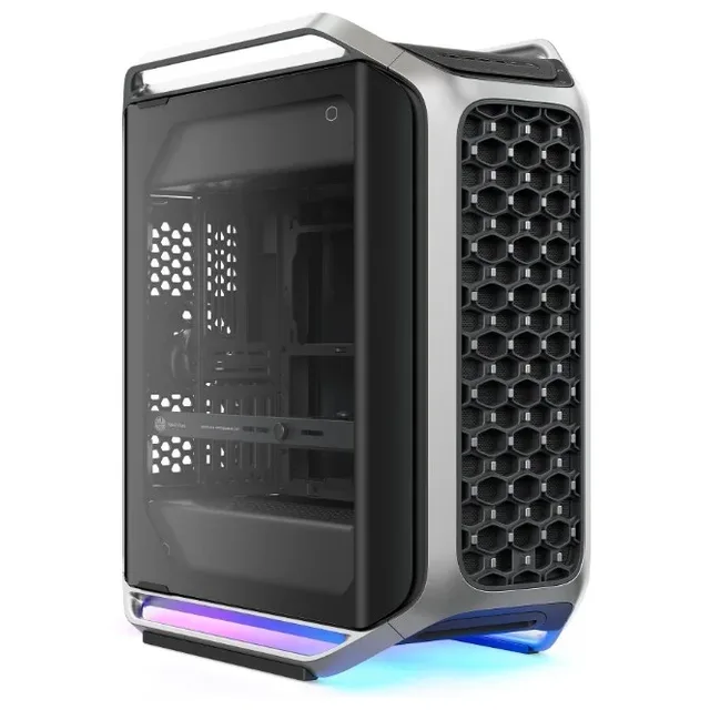 Gabinete Cooler Master COSMOS Alpha, vista frontal e lateral