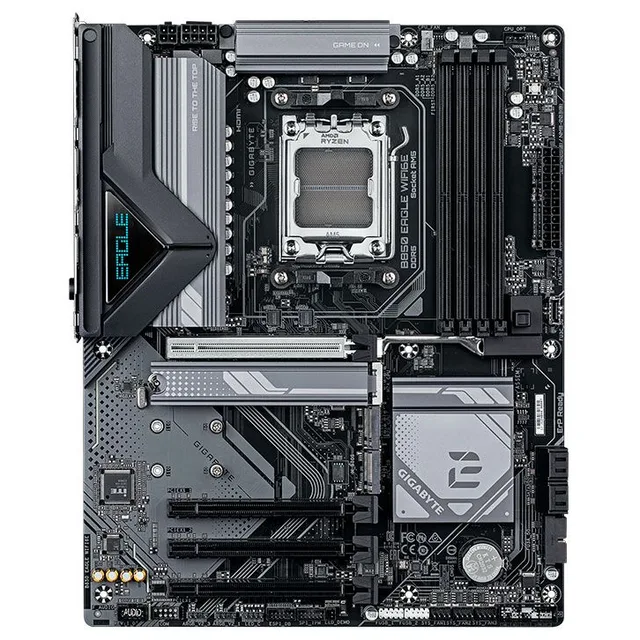 Placa-mãe Gigabyte B850 Eagle WIFI6E, vista frontal