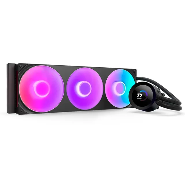 NZXT Kraken Plus 360 RGB, vista em perspectiva