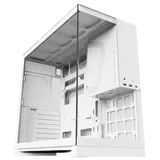 Gabinete Geometric Future Model 5 na cor branco, vista frontal e lateral