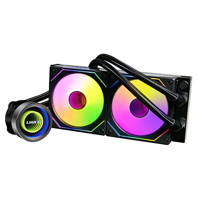 Cooler Lian Li GA II TRINITY SL-INF 240, vista em perspectiva.