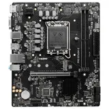 Placa-mãe MSI PRO B760M-E DDR4, vista frontal, sem perspectiva