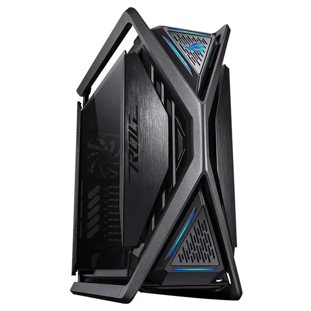 Gabinete ASUS ROG Hyperion GR701, vista frontal e lateral