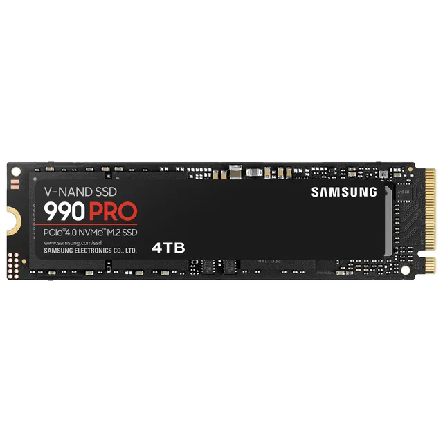 Armazenamento Samsung 990 Pro, SKU MZ-V9P4T0B-AM.
