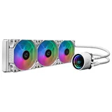 Cooler Mancer Mystic G1, branco, vista em perspectiva.