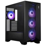 Gabinete MSI Gungnir 211R Airflow PZ, preto, vista frontal e lateral